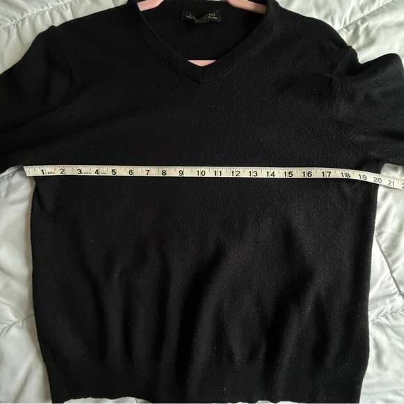 Ethan Pierce 100% Extra Fine Merino Wool Sweater Black Size XL - Picture 5 of 6